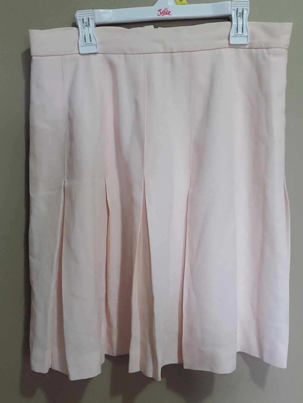 Anne Taylor Classic Pleated Full Skirt - Light Pink Size 14